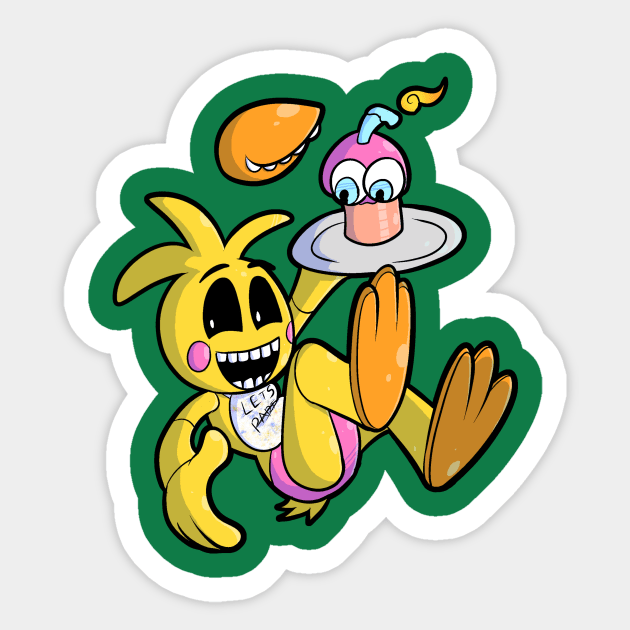 Toy Chica Sticker by pembrokewkorgi